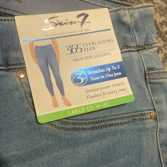 New Seven 7 365 EVERLASTING FLEX Size Large 12-14-16 Jeans - Picture 3 of 7
